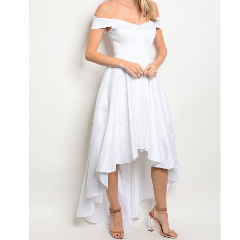 Taffeta High Low Dress - Picture 3 of 7